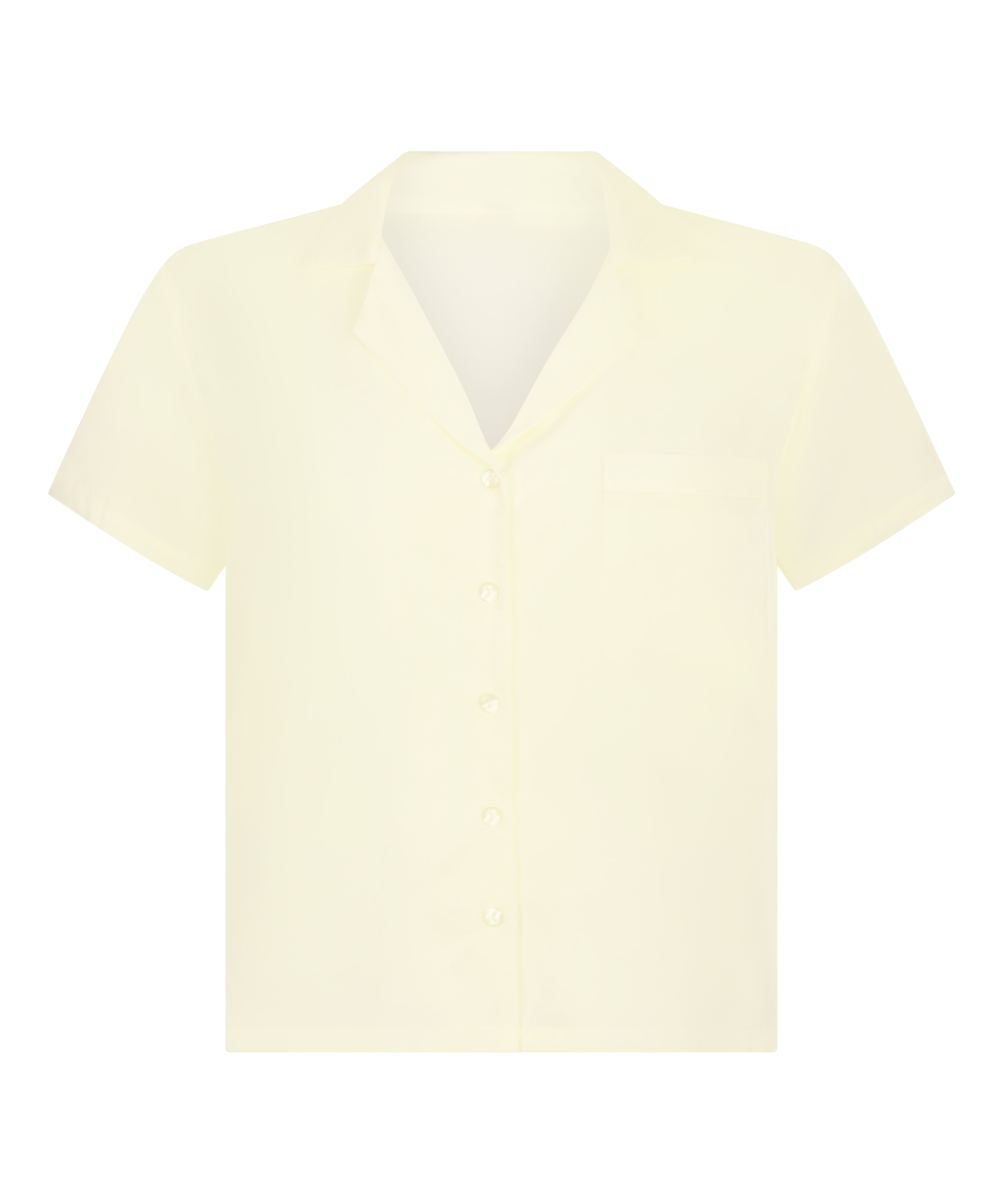 Satynowa narzutka Peppers z kr&oacute;tkim rękawem, Ż&oacute;łty, main