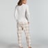 G&oacute;ra od piżamy z długim rękawem, Biały