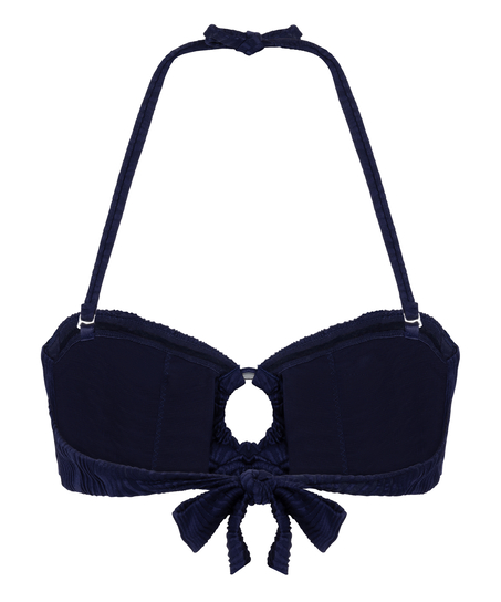 Top od bikini Cozumel Bandeau, Niebieski