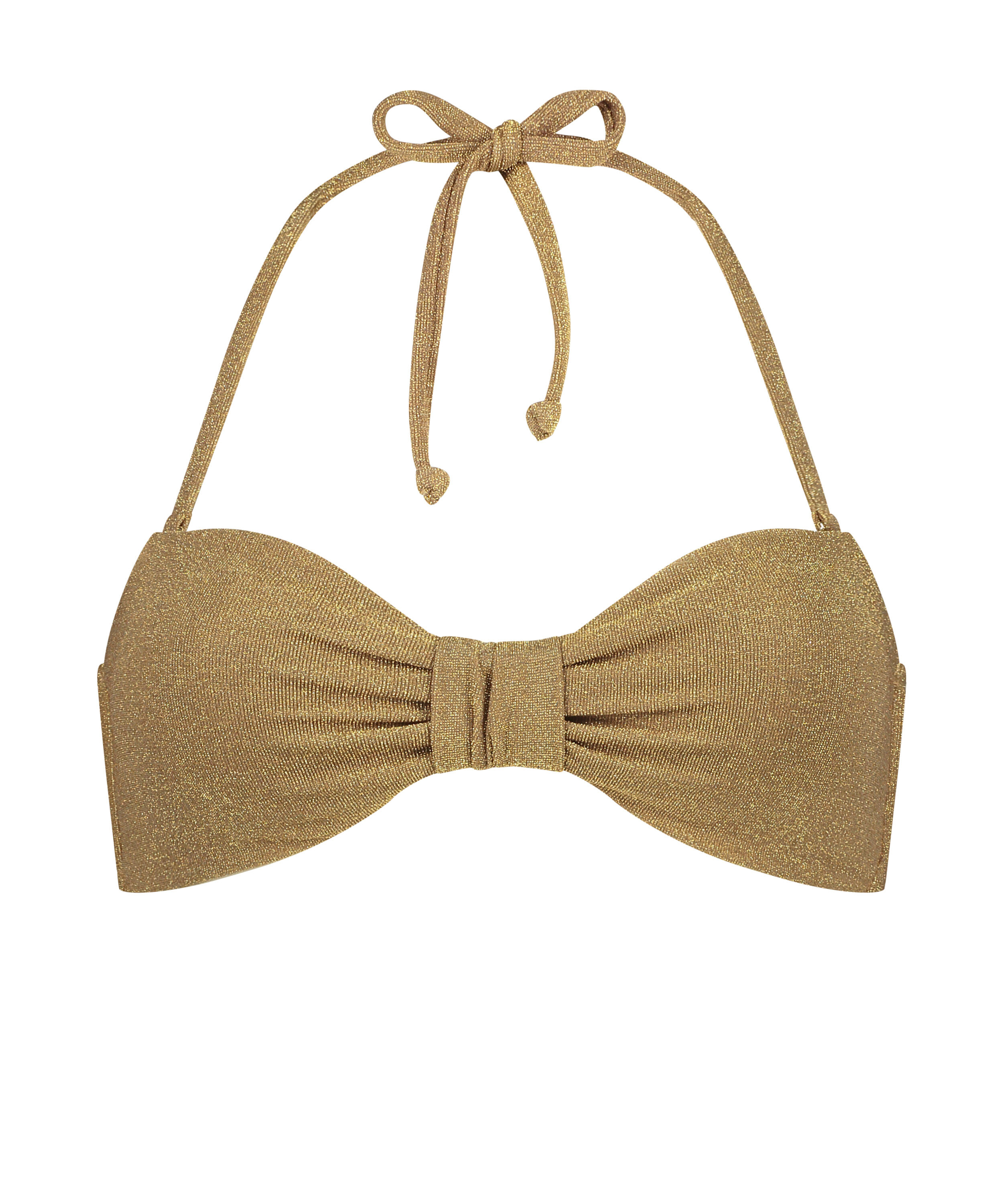 G&oacute;ra od bikini bandeau Goldie Shimmer, Ż&oacute;łty