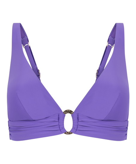 Triangle Bikini Top Luxe, Fioletowy