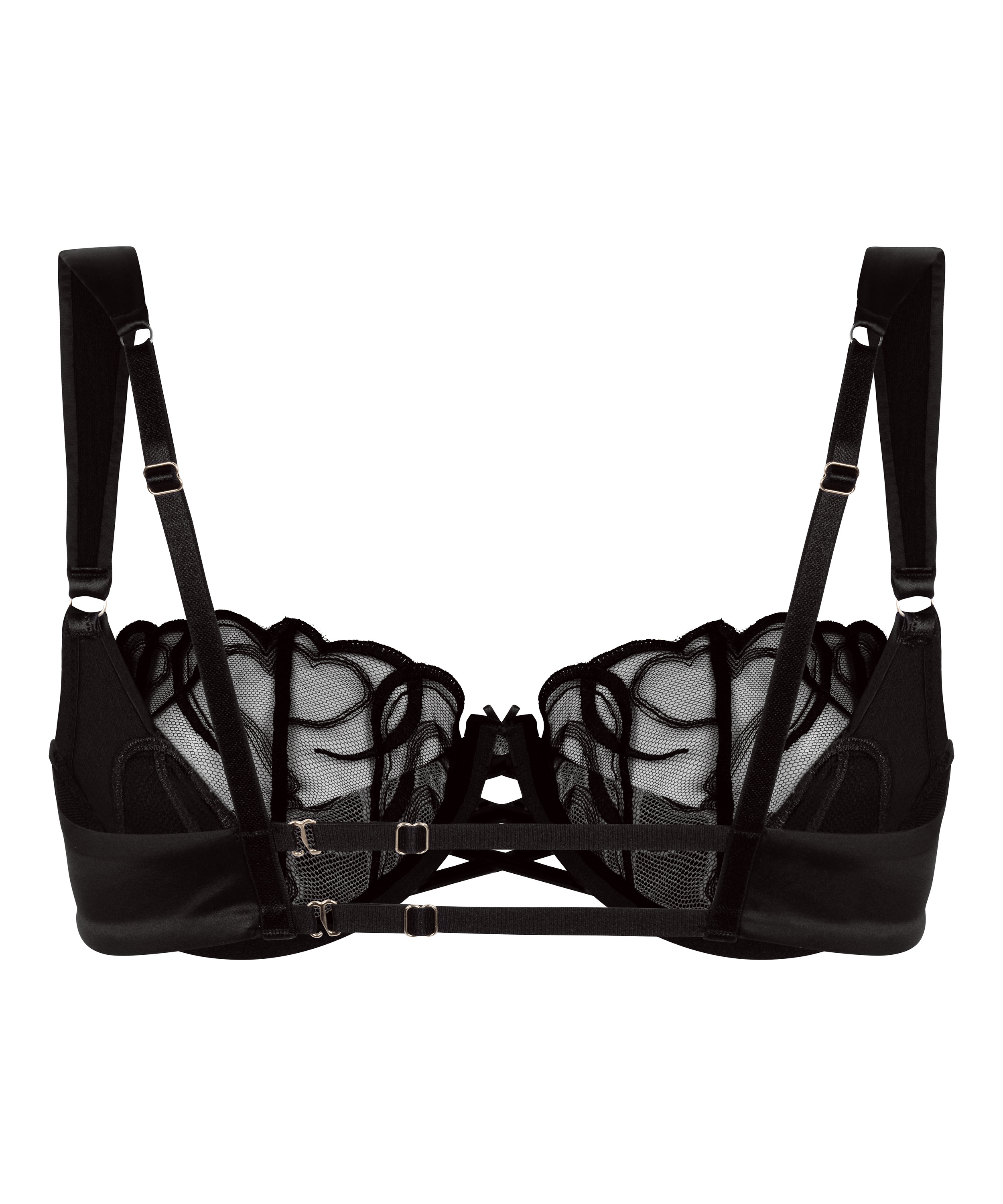 Biustonosz Olivia Usztywniony Bez Wkładek, Czarny, main