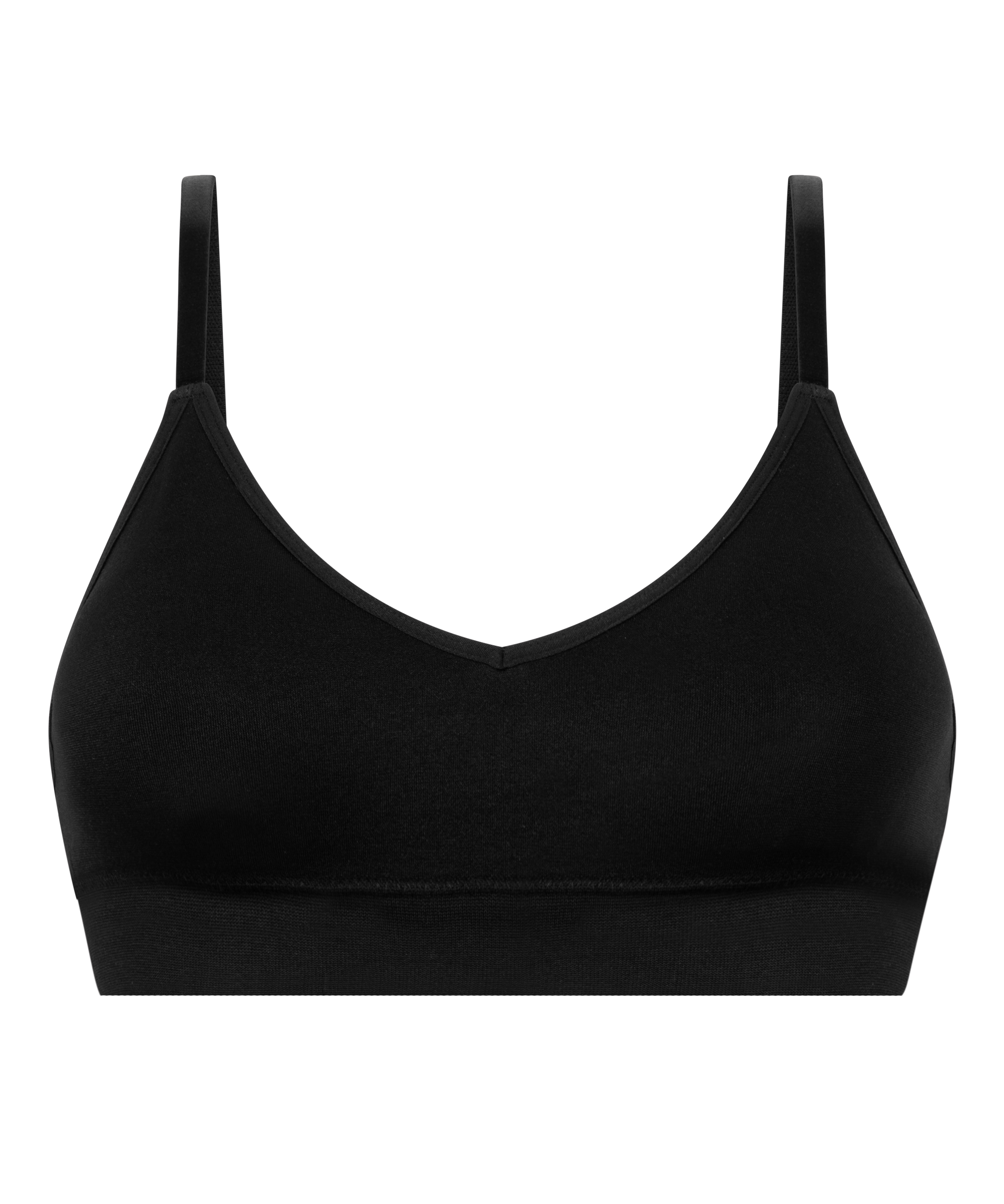 Trójkątny biustonosz bralette Dide, Czarny, main