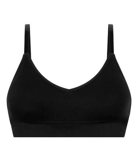 Trójkątny biustonosz bralette Dide, Czarny