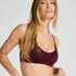 Tr&oacute;jkątny biustonosz bralette Dide, Czerwony