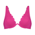 G&oacute;ra od bikini z lureksu w kształcie muszelki, R&oacute;żowy