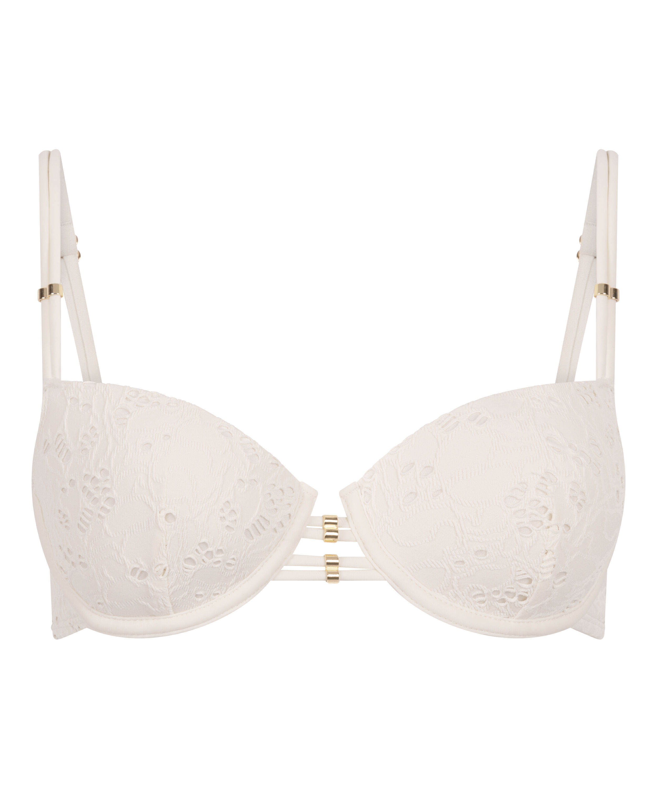 Crochet Bikini Top, Biały