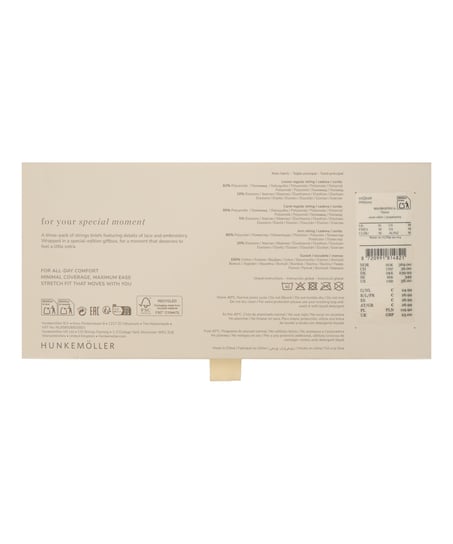 Bridal Stringi Multipack, Biały