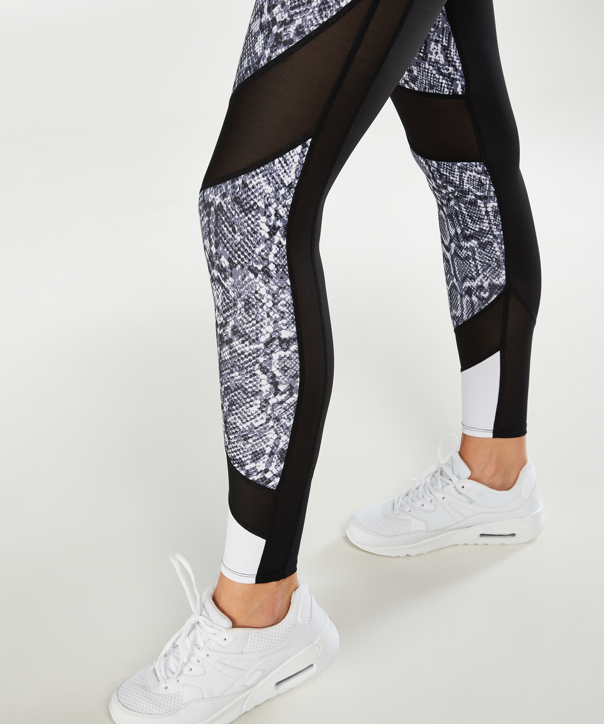 HKMX High waisted legging, Czarny, main