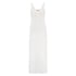 Long slip dress Modal lace, Biały