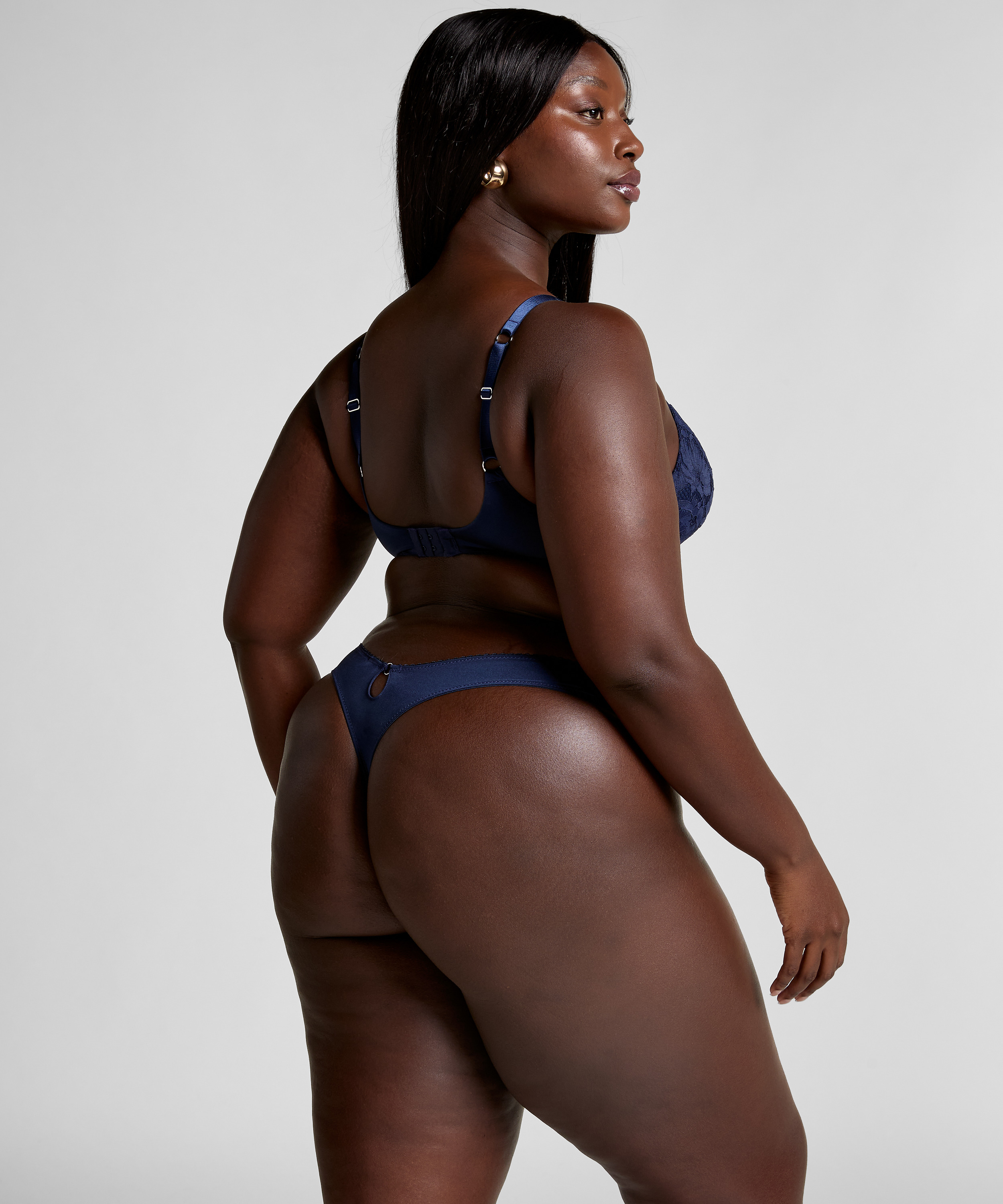 Usztywniony biustonosz bez fiszbin Andrea, Niebieski, main