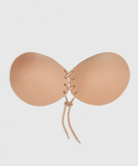 Samoprzylepny biustonosz push-up, Beżowy