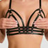 Biustonosz bralette Cross, Czarny