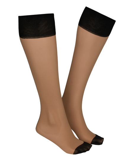 Skarpetki Sheer Back Seam, Czarny