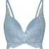 Biustonosz Push‑Up typu Longline Rosie, Niebieski