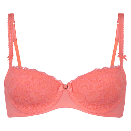 Usztywniany biustonosz z fiszbinami Maya, Różowy