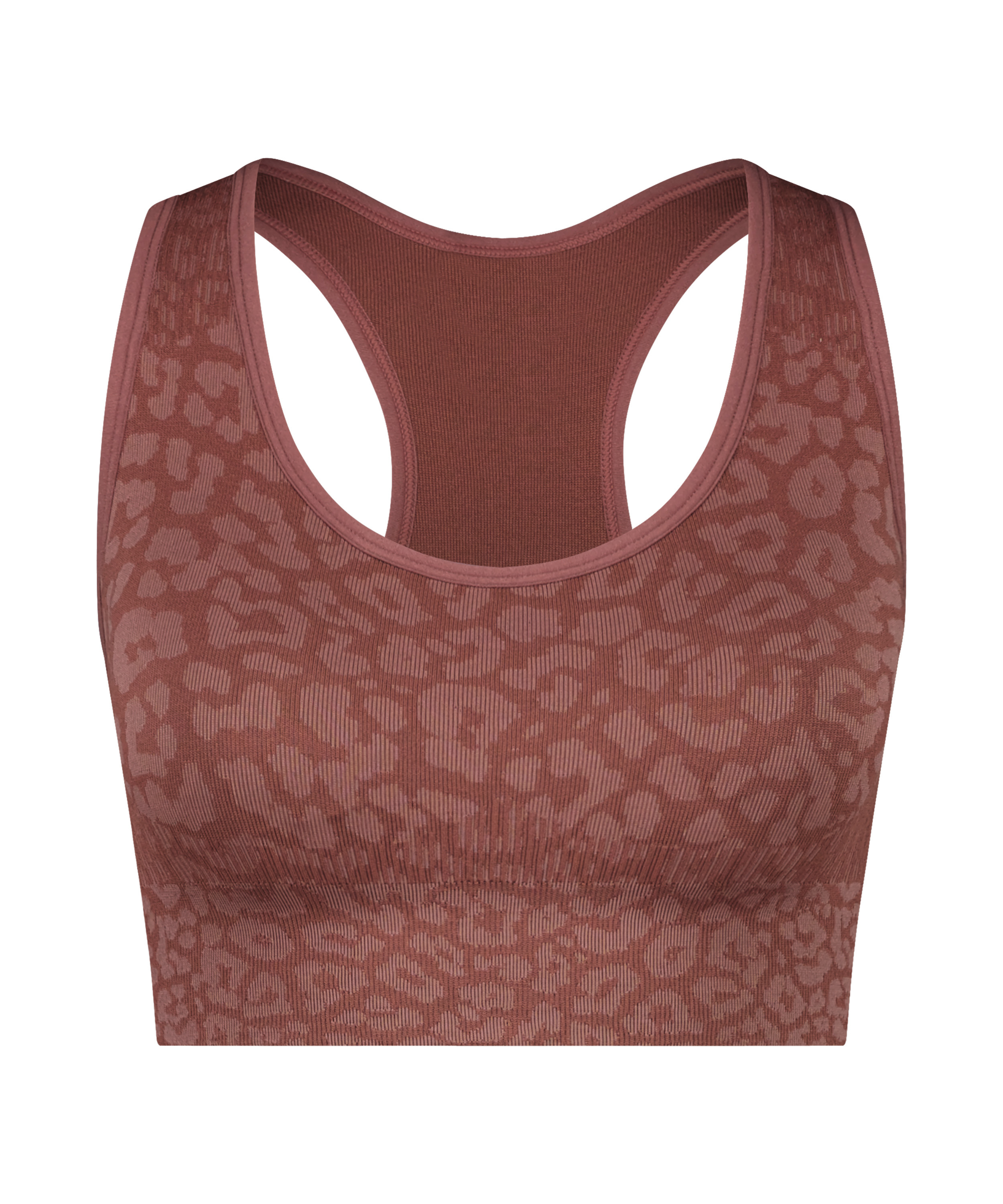 Biustonosz sportowy bezszwowy HKMX Zebra, Różowy, main