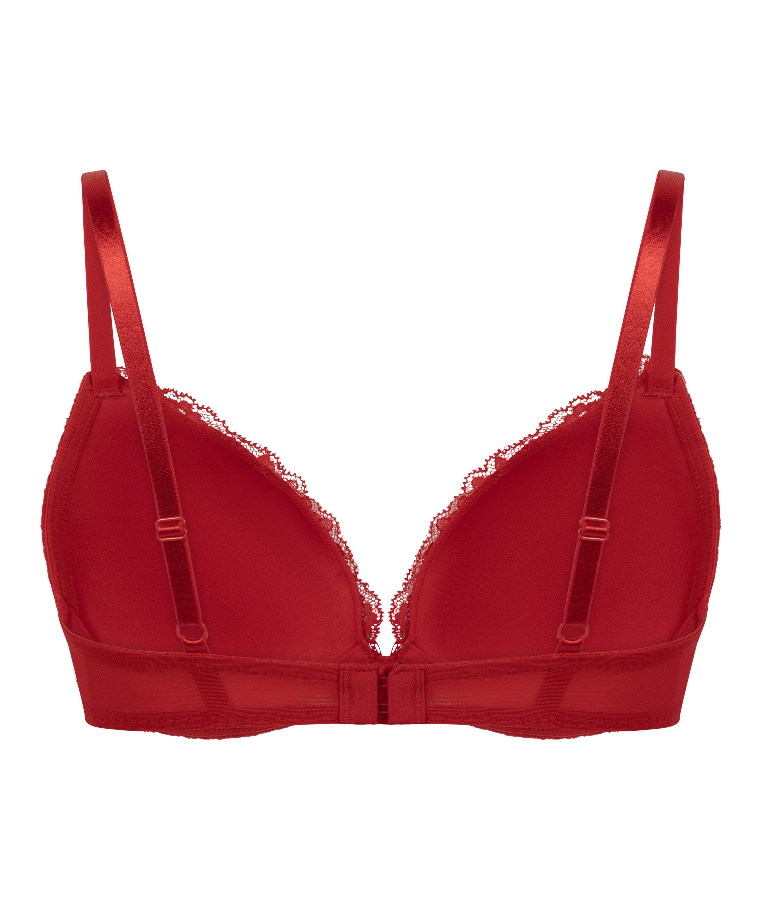 Biustonosz usztywniany push-up z fiszbinami Teddy, Czerwony, main
