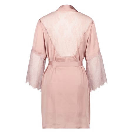 Kimono satynowe Lily, Różowy