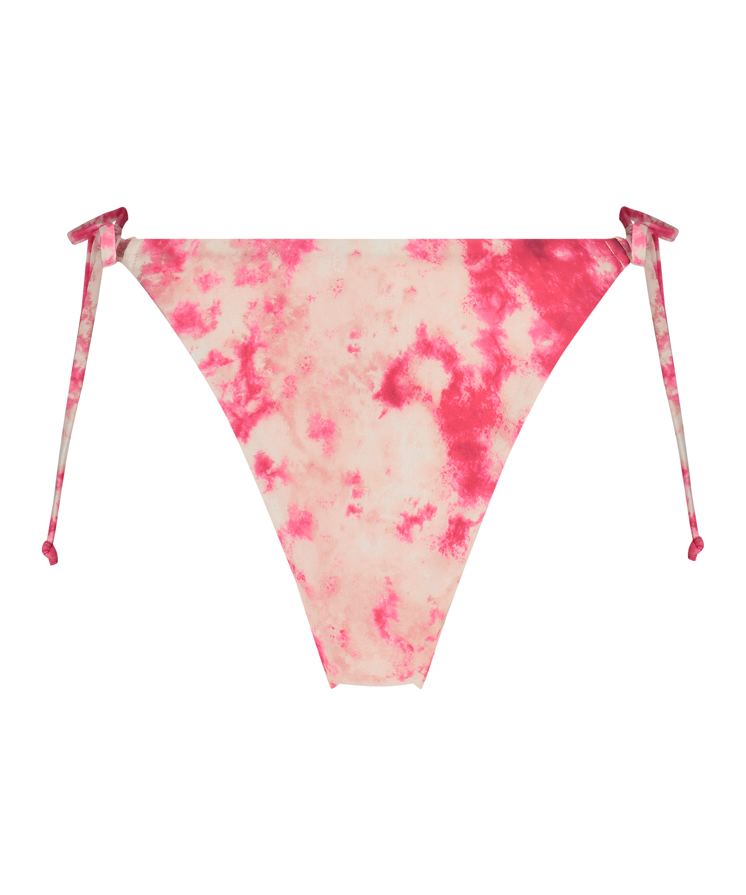 D&oacute;ł od bikini z wysokim wycięciem Tie Dye, R&oacute;żowy, main