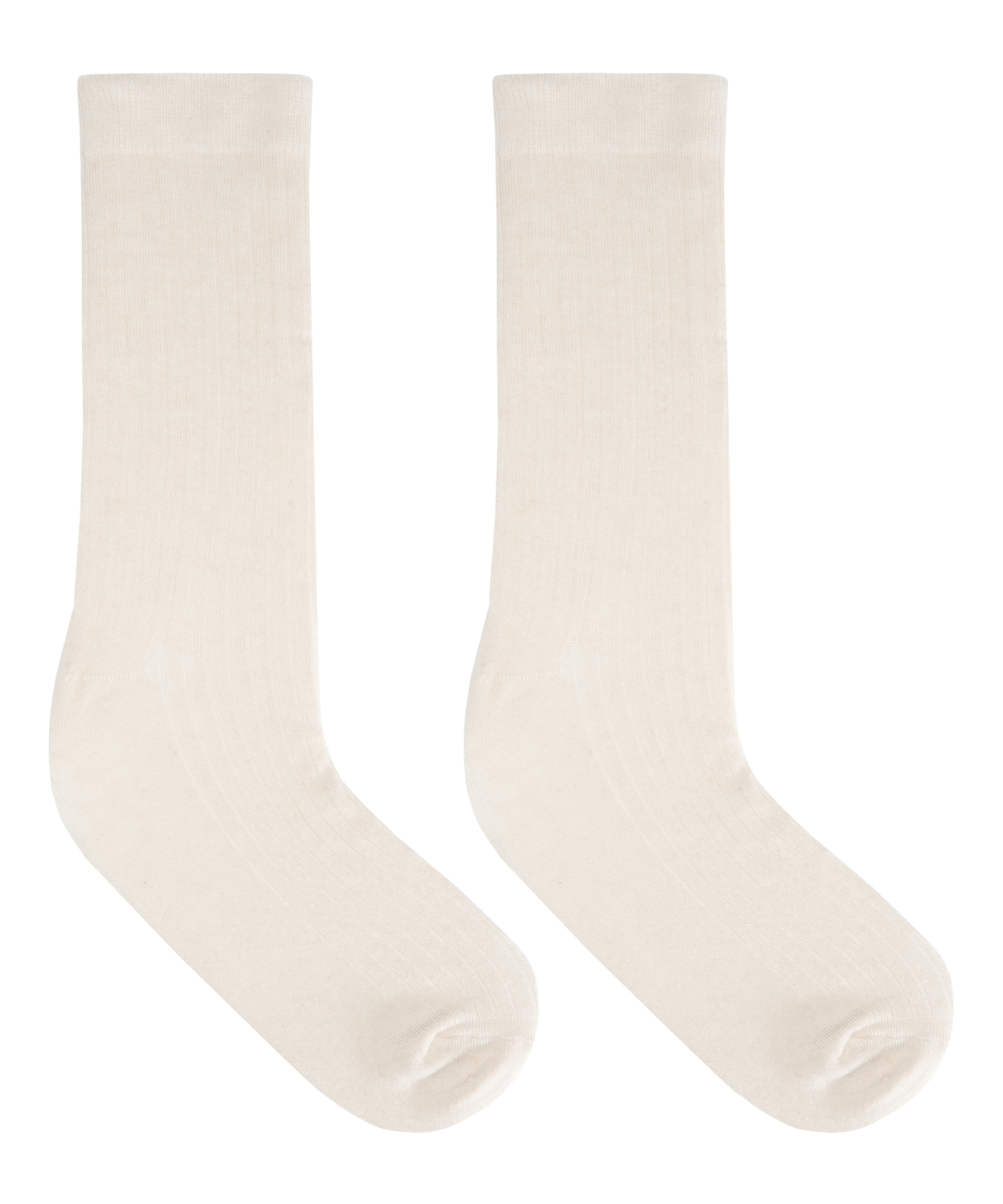 Cashmere Blend Ribbed Socks, Szary, main