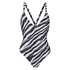 Zebra swimsuit, Czarny