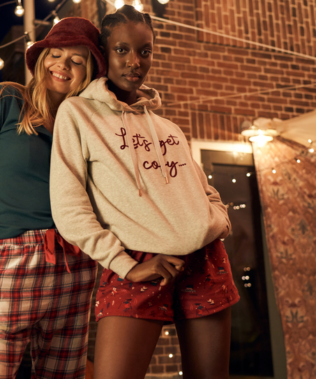 Twill Shorts, Czerwony