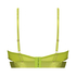 Nieusztywniany biustonosz z fiszbinami longline Sable, Zielony