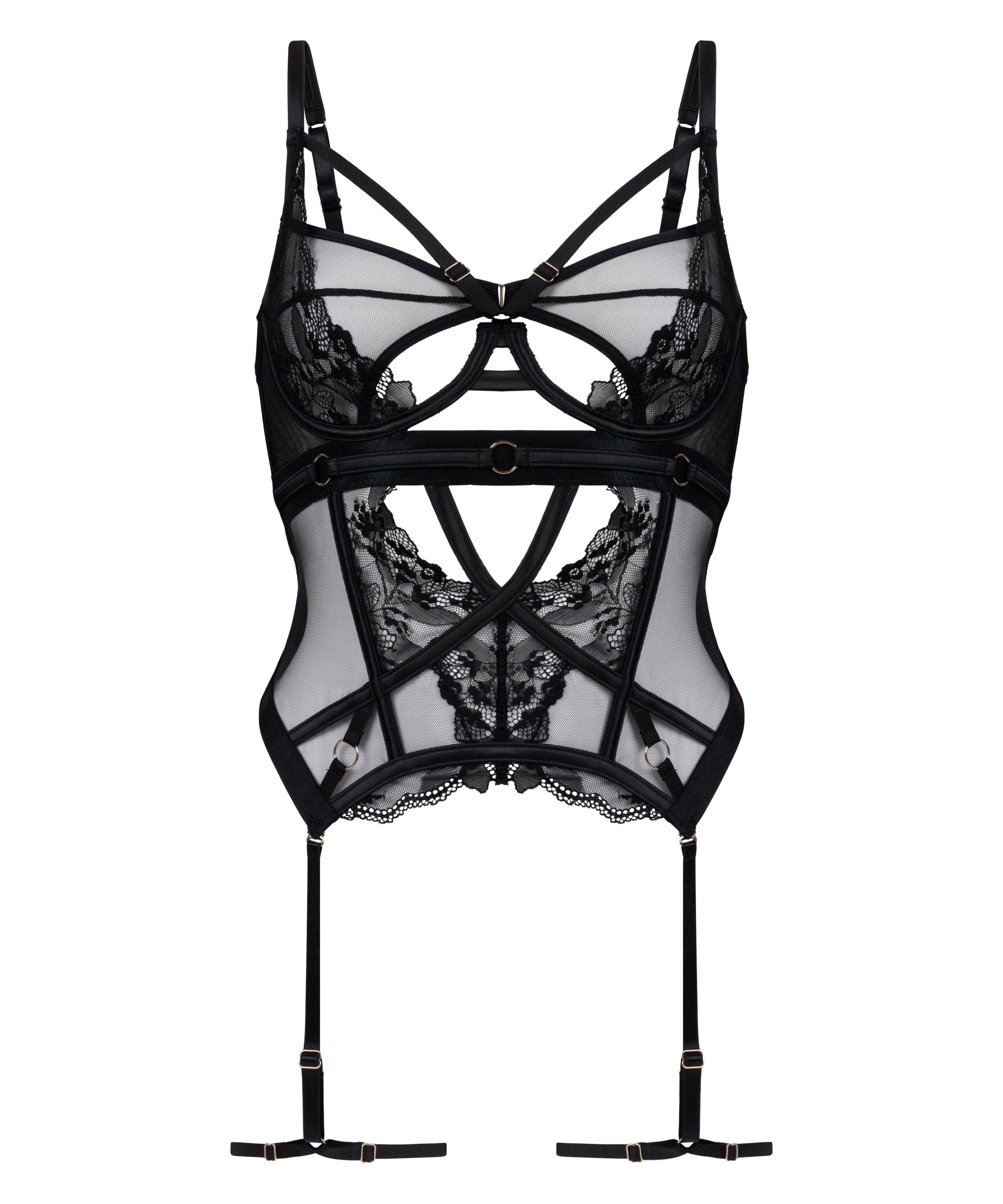 Biustonosz bustier Amari, Czarny, main