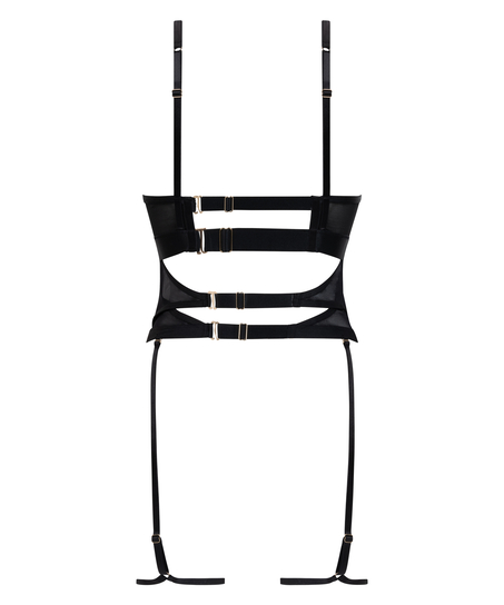 Biustonosz bustier Amari, Czarny