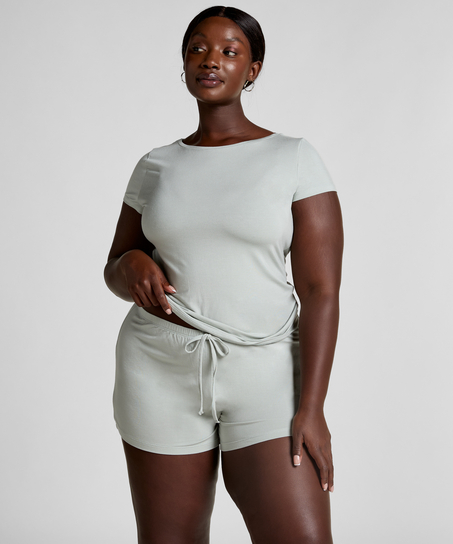 Dżersejowy zestaw piżamowy, Szary