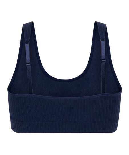 Braletka z dekoltem Dianne, Niebieski