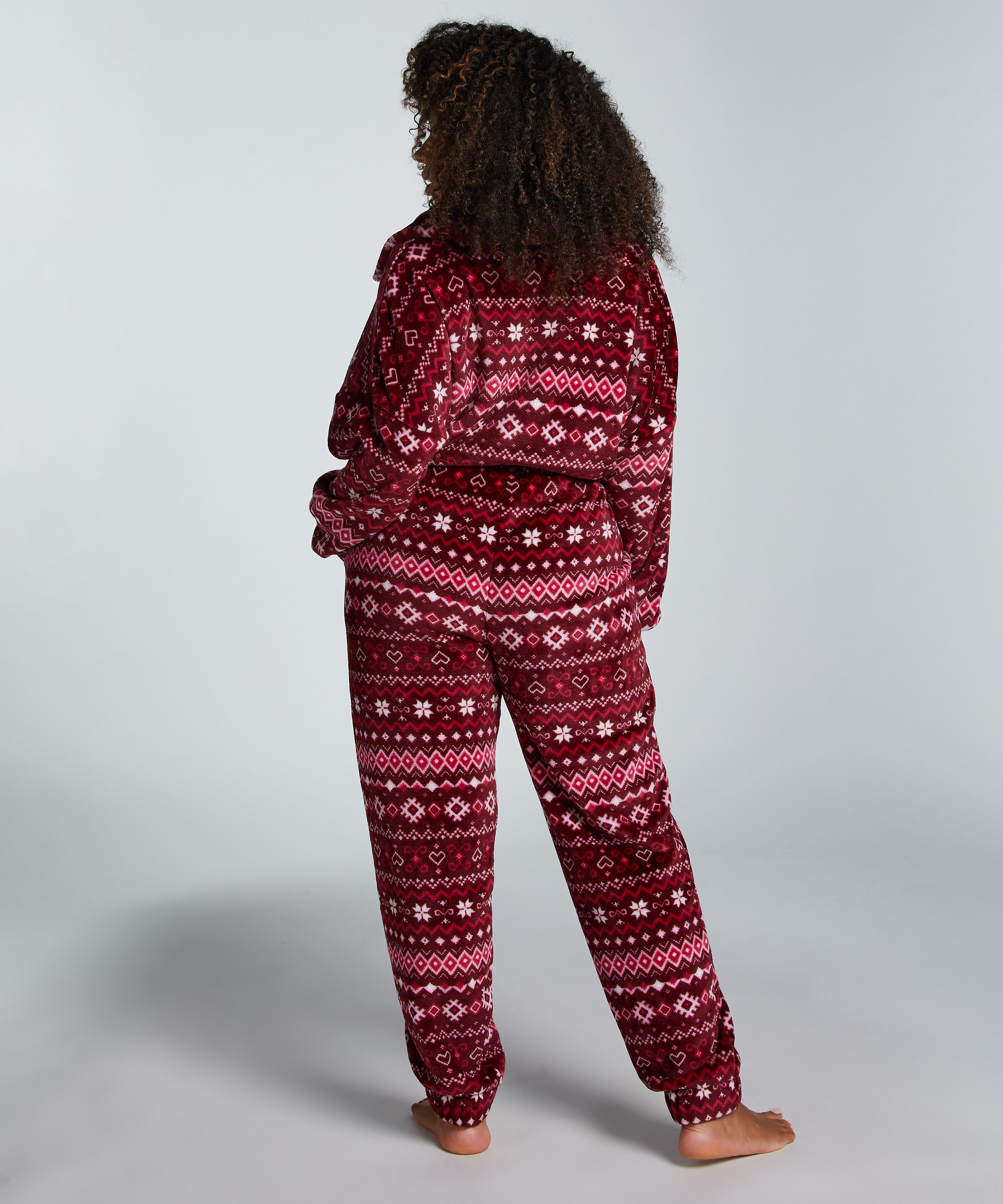 Onesie fleece, Czerwony, main