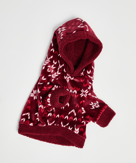 Polarowy kombinezon dla psa, Czerwony