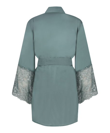 Satynowe kimono, Niebieski