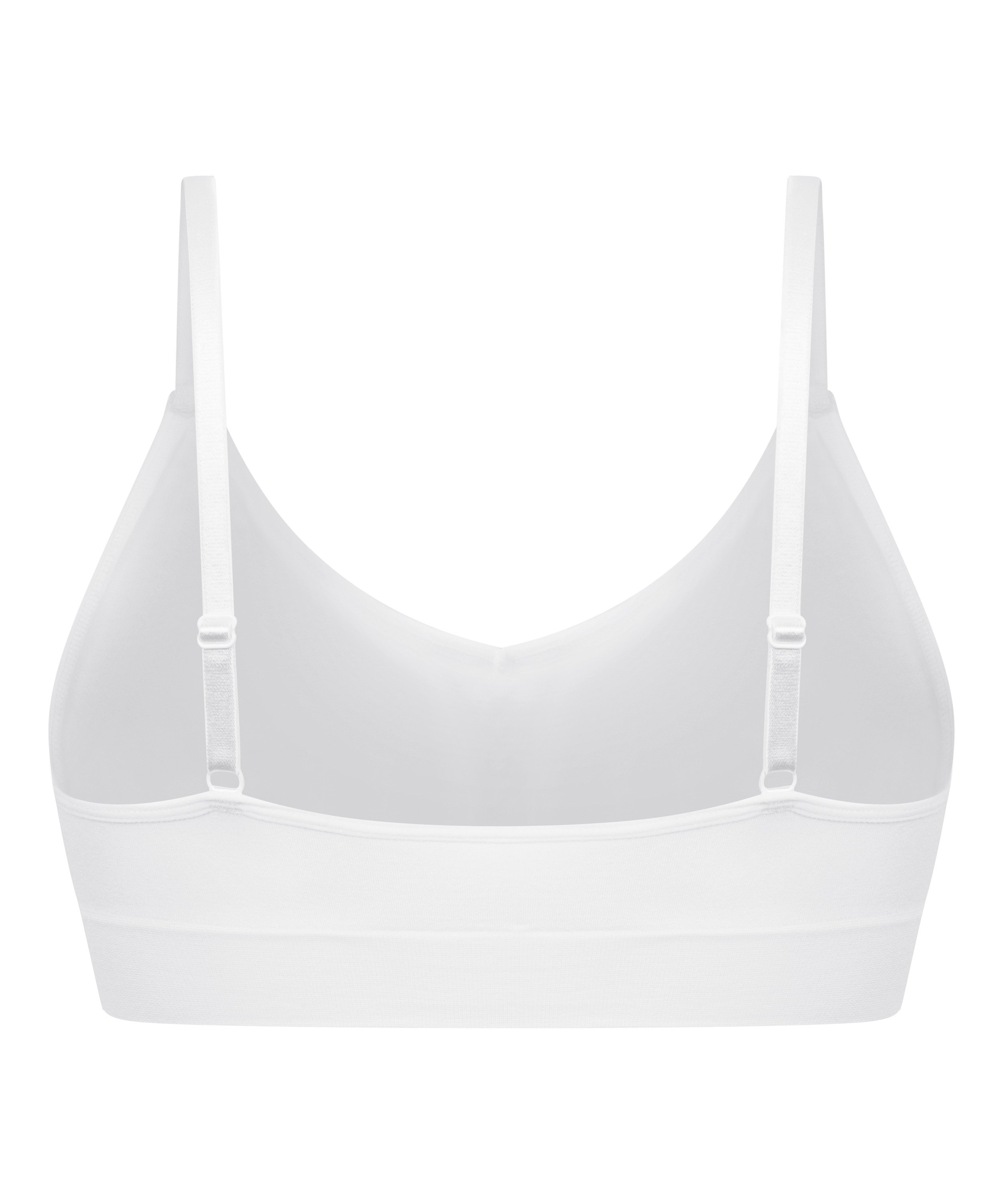 Tr&oacute;jkątny biustonosz bralette Dide, Biały, main