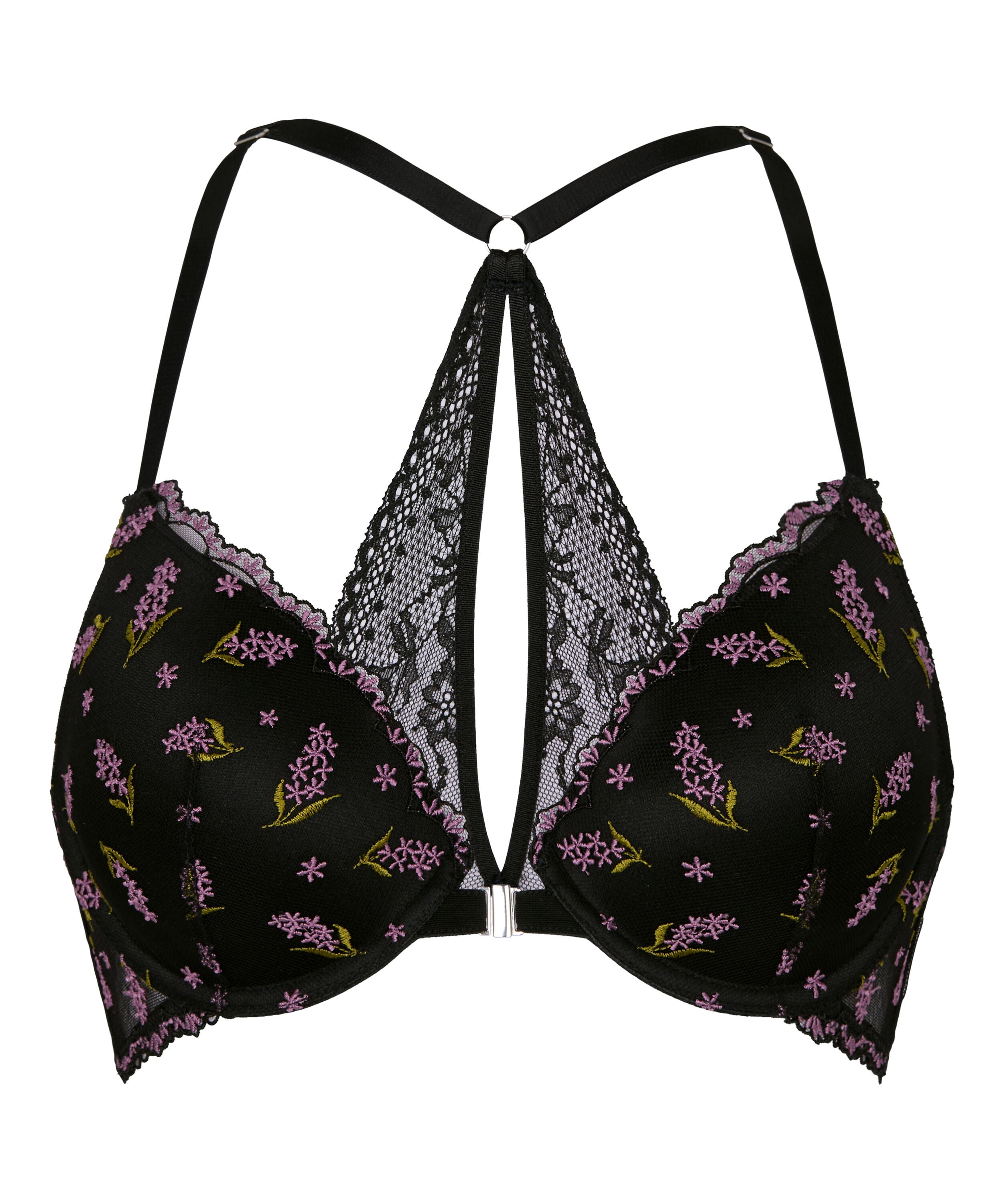 Biustonosz typu push-up Iris, Czarny