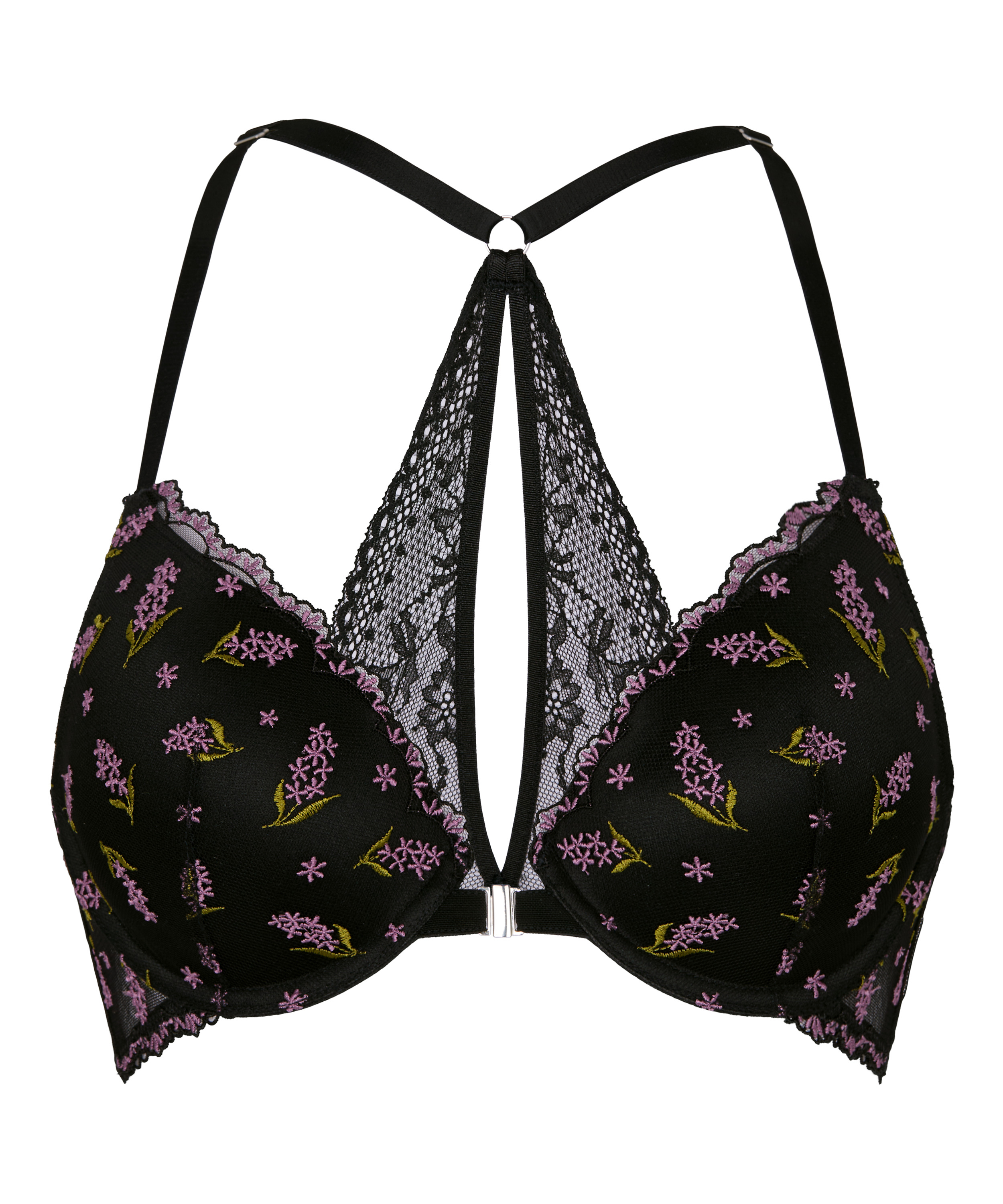 Biustonosz typu push-up Iris, Czarny, main