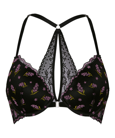 Biustonosz typu push-up Iris, Czarny