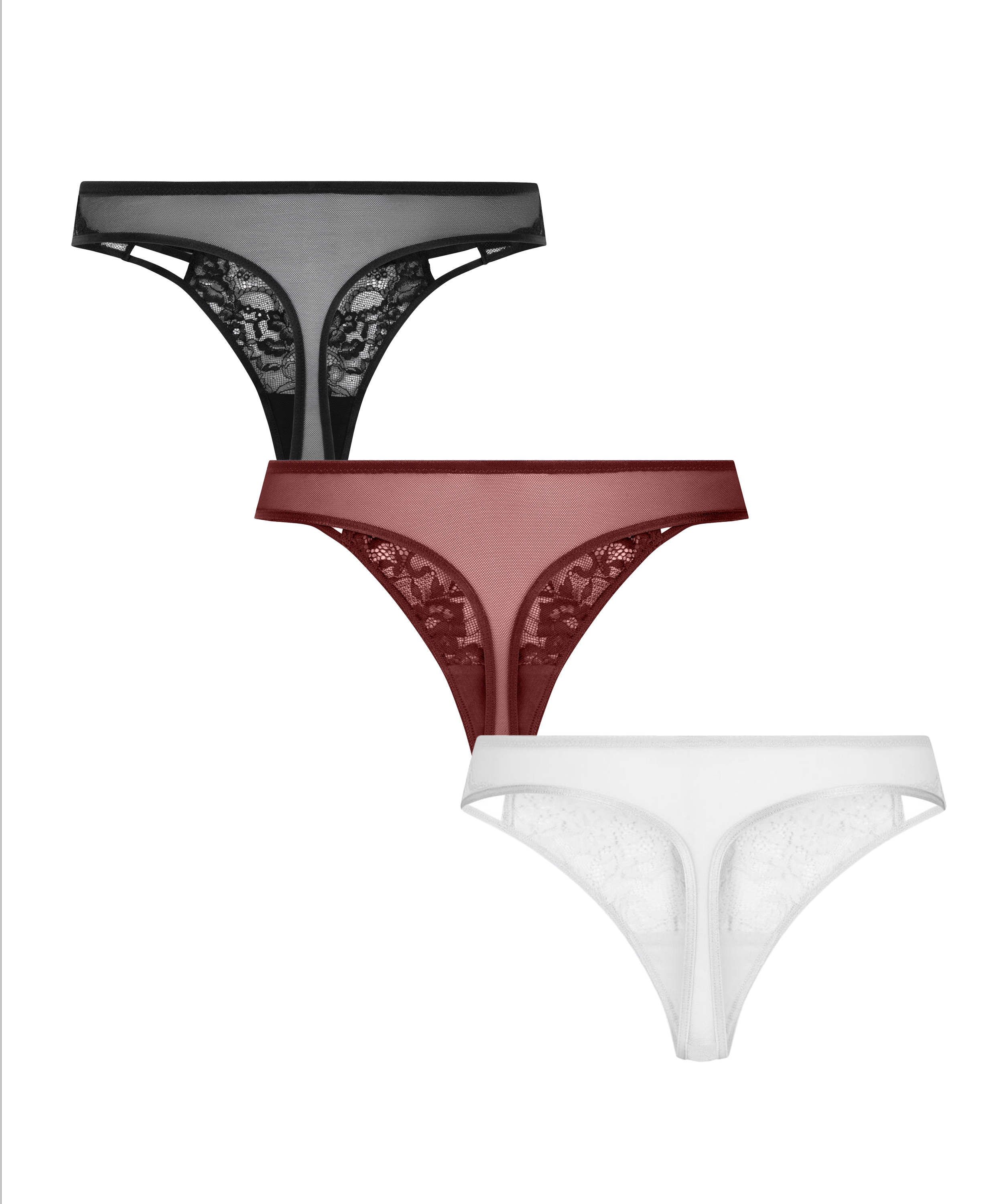 3-pak Stringi Briar, Fioletowy, main