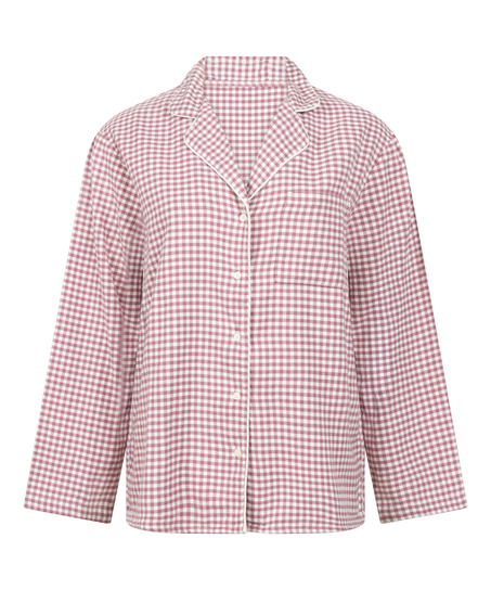 Top piżamowy Flanel Essentials, Fioletowy