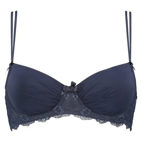 Padded underwired bra Lily Sweetheart, Niebieski