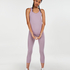 HKMX high waist capri round knit, Fioletowy