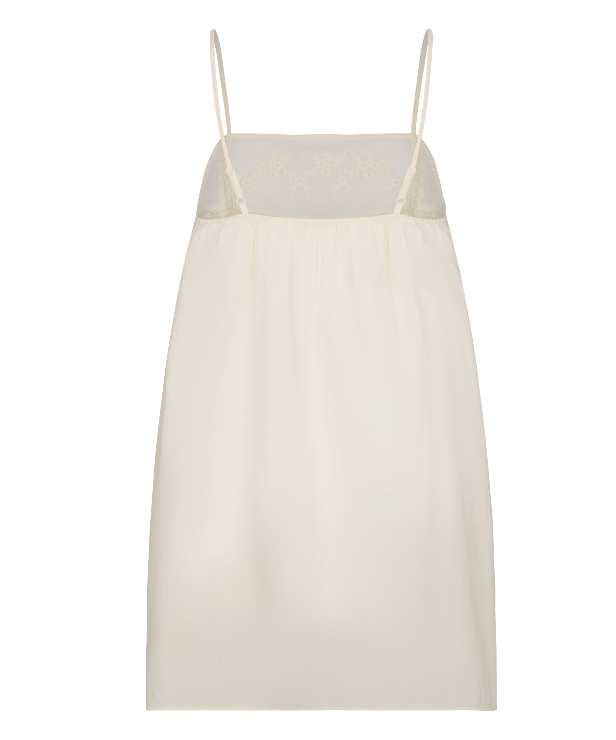 Slipdress Embroidery, Biały, main