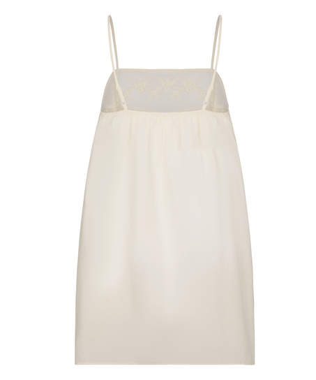 Slipdress Embroidery, Biały