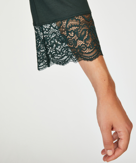 Koronkowe kimono Vera, Zielony