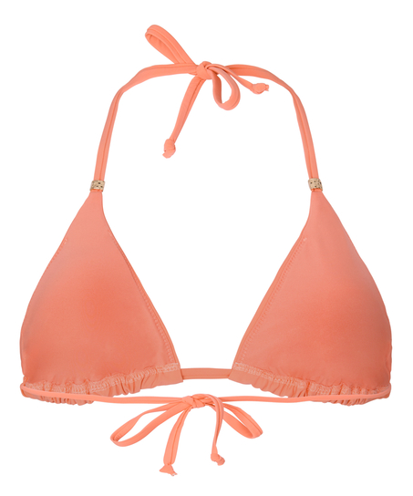 Triangle Bikini Top Luxe, Pomarańczowy