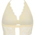 Biustonosz Bralette Halter Longline Prina z Koronki, Ż&oacute;łty