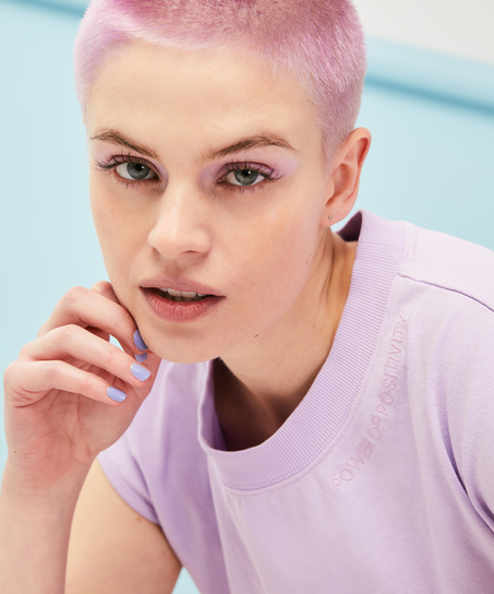 T-shirt Spill The Tea, Niebieski