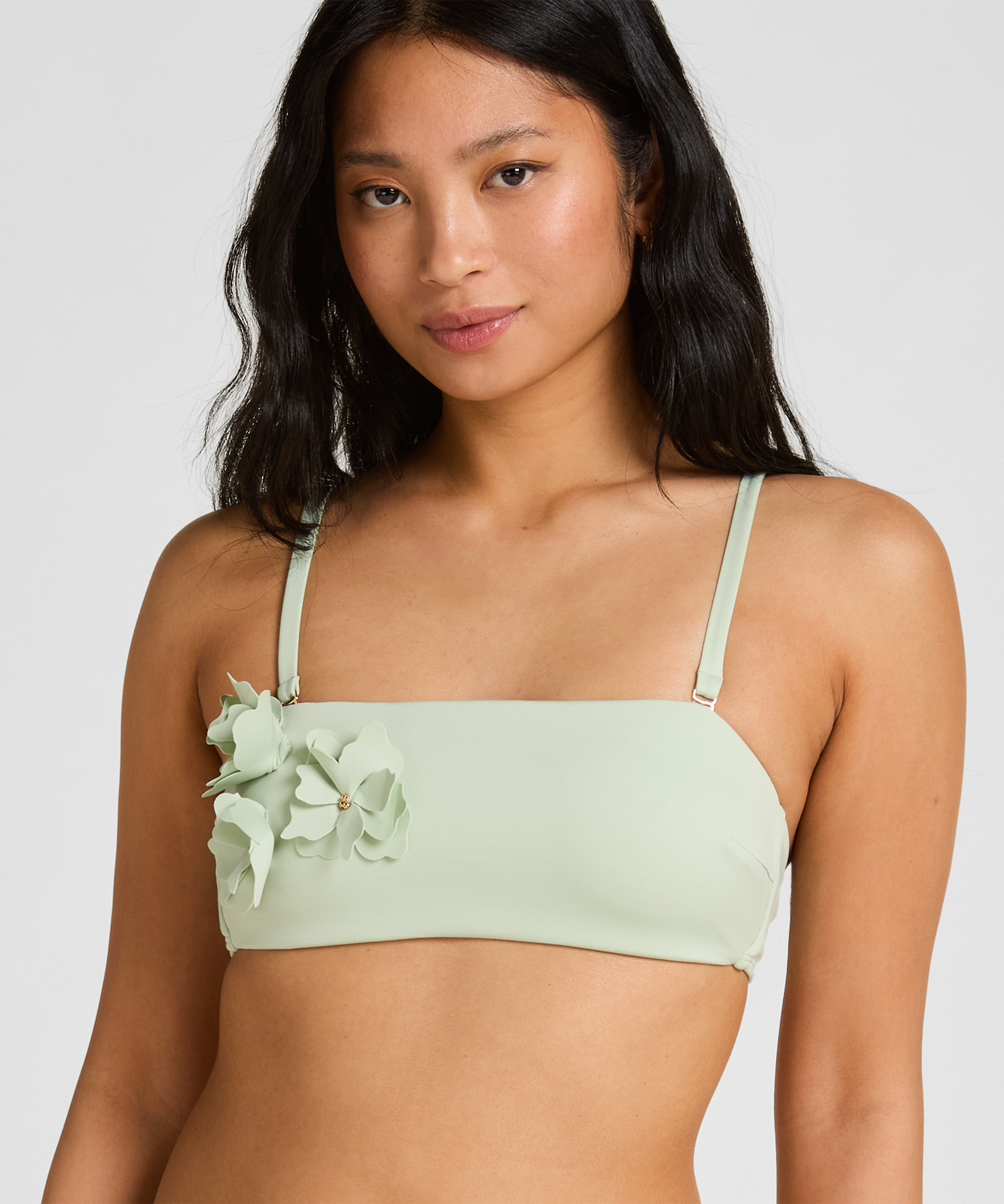 G&oacute;ra od Bikini Bandeau Tulum, Zielony, main